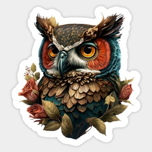 Owl spring Sticker